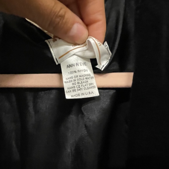 Ann n Eve Western Black Velvet Beaded Fringed Vest - Picture 3 of 8